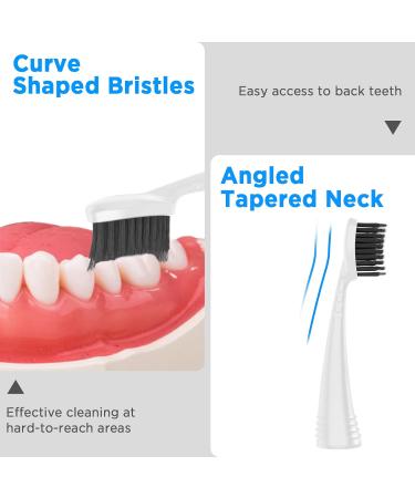 Burst Replacement Toothbrush Heads - Charcoal Bristles, 4 Count with Covers - Buy Online on GoSupps.com