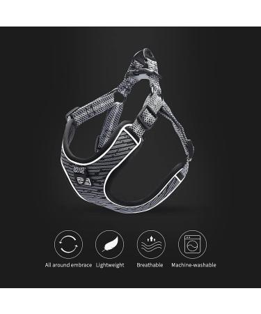 Suredoo Adjustable Dog Harness - No Pull Reflective & Breathable | XS Gray for Large Medium & Small Dogs & Puppies - Buy Online on GoSupps.com