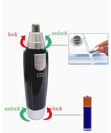 Ear and Nose Hair Trimmer - 2024 Professional Painless Facial Hair Clipper for Men & Women Waterproof Dual Edge Blades - Black - Buy Online on GoSupps.com