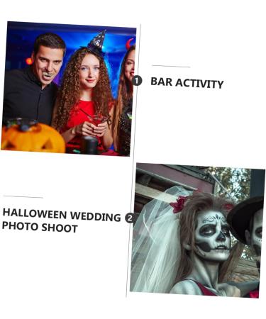 Amosfun Galvanized Halloween Vampire Gold Teeth Grills - Diamond & Copper Plated Zombie Rapper Braces - Unique 5x1cm Costume Accessory - Buy Online on GoSupps.com