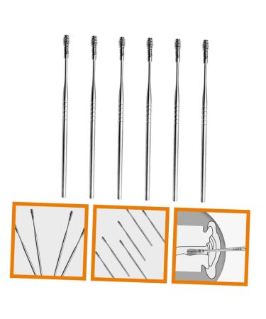 6pcs Stainless Steel Ear Pick Set - Ear Wax Removal & Cleaning Tool - Buy Online on GoSupps.com