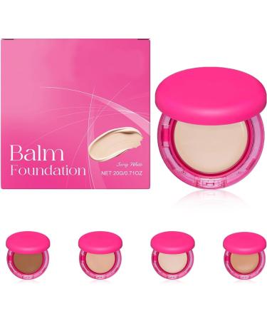 Fond de teint Peptide Bounce Balm Baume anti- ge Poudre de maquillage couvrance moyenne modulable pour tous types de peau Ivory White