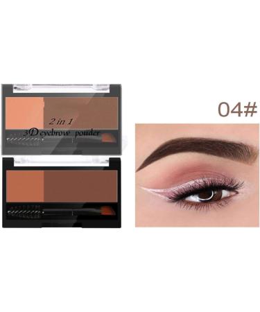 Adjustable Instant Eyebrow Stamp 3D Waterproof brow Powder Stamper Brush Kit Reusable Eyebrow Shaping Stencil Create Delicate Brow Shape Effortlessly /550 (Color : Khakis+Dark Coffee) - Buy Online on GoSupps.com