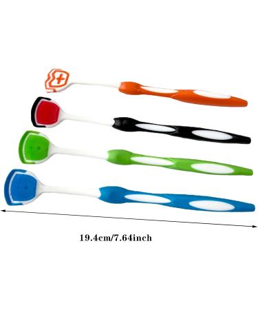 HLQ752 Tongue Cleaner Brush - 4-Piece Tongue Scraper for Adults & Kids | Travel & Home Oral Care - Buy Online on GoSupps.com