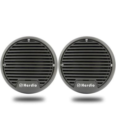 Herdio 3 Marine Bluetooth Speakers - 140 Watt Max Power (Gray) - Ideal for Boats, Motorcycles, and Hot Tubs - Buy Online on GoSupps.com