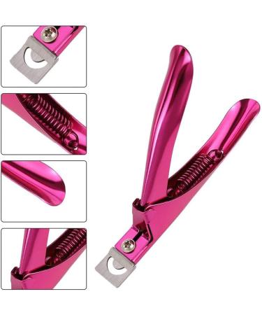 Professional Stainless Steel Acrylic Nail Tips Clipper Cutter - False Nails/Fake Nails/Artificial Nails Trimmers for Nail Manicure Pedicure Clip Tool for Home Nail Art DIY (Rose Red) - Buy Online on GoSupps.com