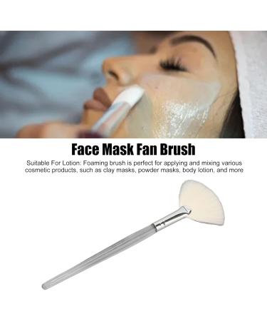 Qukaim Soft Facial Fan Brush Face Mask Fan Brush Transparent Handle Cosmetic Flat Facial Brush for Beauty Salon Large - Buy Online on GoSupps.com