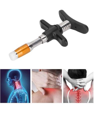 Stainless Steel Manual Chiropractic Adjustment Tool | One-Head Vertebral Massager - 10 Heat Resistance Stages for Muscle Relaxation (Gold) - Buy Online on GoSupps.com