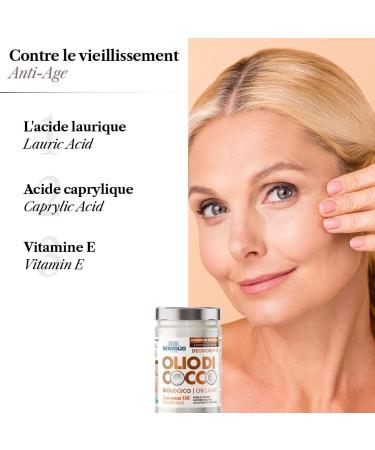  BENVOLIO BENVOLIO - Organic Deodorized Coconut Oil | 950 ml | Pure versatile and odorless | Lactose-free | Moisturizer for skin and hair | Cooking and personal care | Coconut Oil Kokos l - Buy Online on GoSupps.com