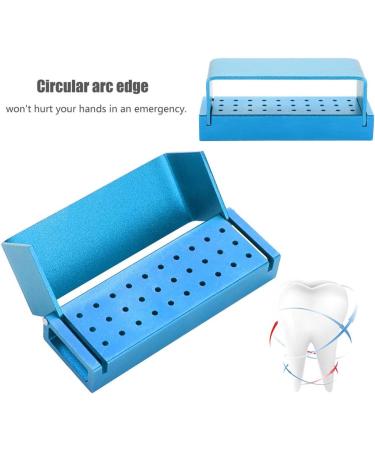 Dekayim Disinfection Box - 30 Holes Aluminum Case for Dental Burs | AutoClavable Tool Holder (Blue) - Shop Internationally! - Buy Online on GoSupps.com