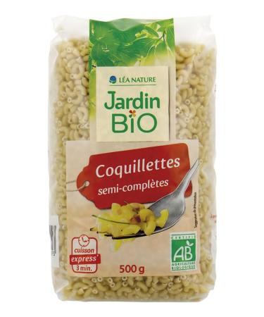Jardin BiO tic - Semi-complete express pasta shells - organic - Salty - AB certified - 500g bag