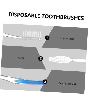 Minkissy 150 PC Disposable Toothbrush Set - Soft Bristles for Camping Travel & Hotel Use | Medium Handle & Gum Care - Ideal for Children & Adults - Buy Online on GoSupps.com