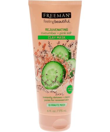 Freeman rejuvenating cucumber + pink salt Clay mask 6 oz 175 ml - Buy Online on GoSupps.com