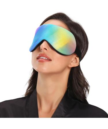 Premium Light Blocking Sleep Mask - Gradient Color Abstract Eye Mask for Travel & Naps | Adjustable Soft Blindfold for Men & Women - Buy Online on GoSupps.com