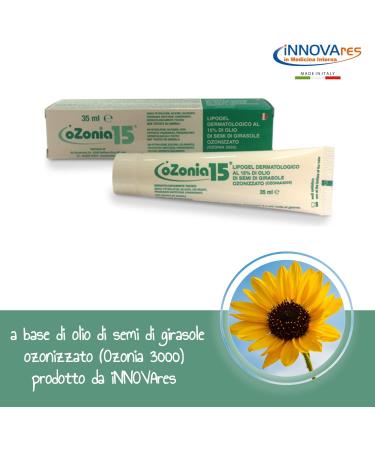 INNOVARES Ozonia 15 Dermatological Ozone Lipogel - Skin Protective Action Soothing and Moisturizing Cream - Dry Sensitive Hyperactive Skin - 35 ml - Buy Online on GoSupps.com
