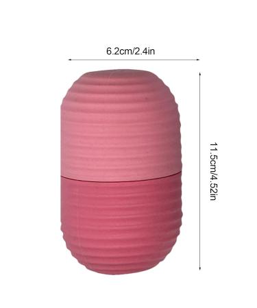 Ice Cube Roller Massager for Face - Reusable Silicone Ice Tray Mold | Reduce Puffiness & Shrink Pores - Beauty & Skin Care Tool in Pink - Buy Online on GoSupps.com
