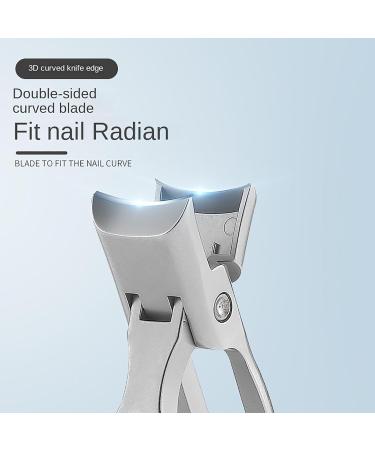 Cumuul Nail Clipper Set - Ultra Sharp Stainless Steel Toenail Clippers with Catcher for Seniors | Heavy Duty Thick Toenail Clippers (Silver - Buy Online on GoSupps.com
