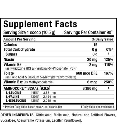 AllMAX Nutrition AminoCore - 90 Servings Blue Raspberry | Essential Amino Acid Supplement - Buy Online on GoSupps.com