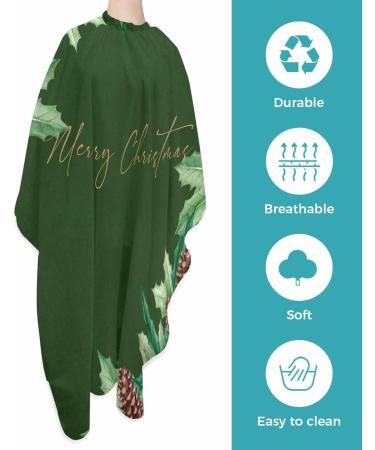 Buy Christmas Barber Cape - Adjustable Hair Cutting Cape for All Ages | Berries & Pinecone Design | Perfect Holiday Gift - Buy Online on GoSupps.com