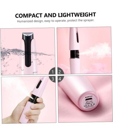 Housoutil Face Steamer Mist Sprayer Pink Face Mister Hot Facial Mister Facial Sprayer Nano Steamer Beauty Care Mister Nano Mist Sprayer Evaporator Abs Moisturizing Miss - Buy Online on GoSupps.com