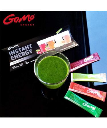 GoMo ENERGY Fruity Energy Variety Blend Sugar Free Powdered Drinks Caffeine Vitamins Minerals & Herbal Extracts Stevia Eaten Per 250ml Drink Blend of 100 - Buy Online on GoSupps.com