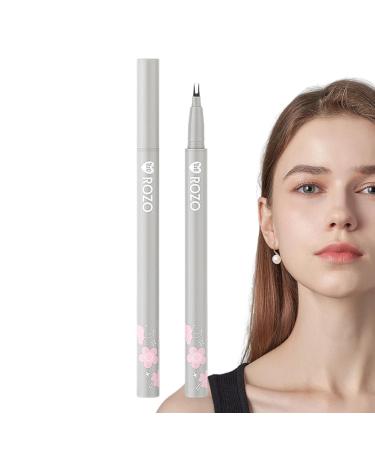 Double Tip Eyeliner - Double Eyelid Liquid Eye Liner Eyeliner Pencil Double Tip Double Eyelid With Ultra-Fine Waterproof Eyeliner Pencil For Beginner Kagrote X601# Cool Gray