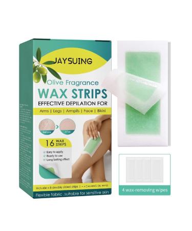 Rapid Effective wax strips for hair removal double-sided long-lasting depilation women's safe wax paper for legs arm neck wax strips for women men back hair removal face legs
