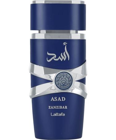 Asad Zanzibar Eau de Parfum 100-ML 3.4 Floz Long Lasting Perfume Rich Luxury Premium Unisex Frangrance Spray. Top Notes-Black Pepper And Sea lavender Navy Blue - Buy Online on GoSupps.com
