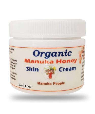 Organic Manuka Honey Intense Moisturizing Cream 4oz – Hydrating, Healing, Soothes Eczema and Psoriasis, Relieves Itching for Soft, Clear Baby-Skin All Over Body. Rich in Vitamin E