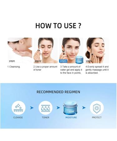 Hydro Boost Hyaluronic Acid Face Moisturizer - 48-Hour Oil-Free Hydration for All Skin Types - Lightweight Water Gel for Plump Radiant Skin - 1.76oz - Buy Online on GoSupps.com