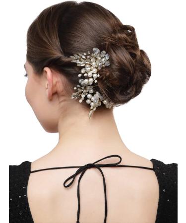 Vogue Hair Accessories Handmade Hair clip Hair Pin Hair Accessories Juda Pin Bun Pin (White_Handmade_Medium_Size_Set_4) - Buy Online on GoSupps.com