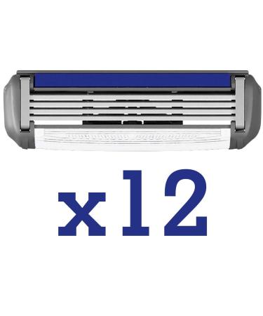 ShaveMOB 4-Blade Men's Razor Cartridges (12 Pack Refill) - The Average Joe Blades 12 Count - Buy Online on GoSupps.com