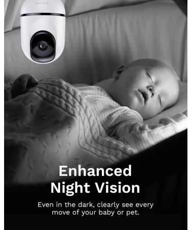 WUUK 4MP Indoor Security Camera - Pan Tilt Cam for Baby Monitor - Wi-Fi Home Security Pet Camera - Motion Detection & Tracking, Night Vision, 2-Way Audio - Alexa & Google Compatible - Buy Online on GoSupps.com