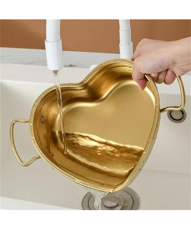 TREGOO Pan Heart-Shaped Stainless Steel Saucepan Kitchen Frying Pan Soup Ramen Seafood Cooking Pots Household Kitchenware Utensils - Buy Online on GoSupps.com
