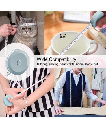 3PCS Automatic Telescopic Body Measure Tape with Lock Pin and Push-Button Retract - 60 inch Measuring Tape for Weight Loss, Muscle Gain, Tailoring, Sewing and More - Buy Online on GoSupps.com