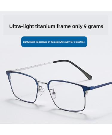 Buy Ultra-Light Progressive Multi-Focus Anti-Blue Light Reading Glasses - Pure Titanium Black 5.5x1.4x2.1in - International Shipping Available - Buy Online on GoSupps.com
