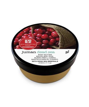 Dead Sea Goods Shea Body Butter - Nourishing Cranberry Scent with Dead Sea Minerals for Soft Skin - Buy Online on GoSupps.com