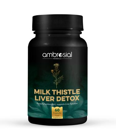 AMBROSIAL Milk Thistle Capsules - Pack of 1-60 Capsules 60 Count (Pack of 1)