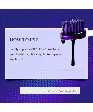 Vegan Purple Toothpaste Bits for Stain Removal and Teeth Boosting - Colour Corrector for Blue and Purple Teeth - One Size - Buy Online on GoSupps.com