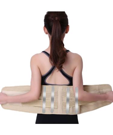 Back bandage for men and women breathable waist lumbar spine lower back support belt for sciatica herniated disc scoliosis back pain relief with two adjustment