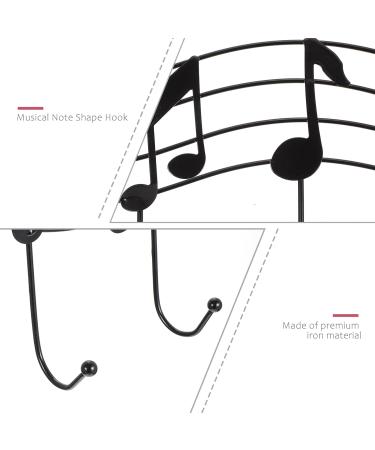 Towel Hooks Wall Mounted Hooks Over The Door Musical Note Wall Hooks Over The Door Towel Rack Music Note Hooks Hook Music Note Over Cupboard Hook Towel Hook - Buy Online on GoSupps.com