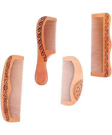 Comb Handmade Comb Wood Hair Comb Natural Comb Flower Fine Tooth Hair wooden comb (Color : 4) - Buy Online on GoSupps.com