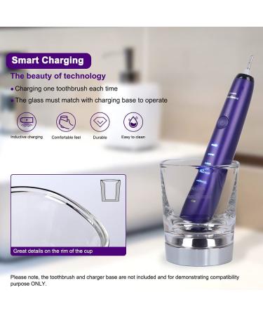 Replacement Charger Glass Cup for Philips Sonicare Diamondclean Electric Toothbrush - Compatible with HX9100 CBA1001 CBA2001 CBA3001 Charging Base and HX9300 HX9900 Series Charger - Buy Online on GoSupps.com