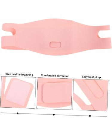 Healeved 6 Pcs Adult Snoring Solution Chin Strap Set - Anti-Snore Belts for Women and Men - Breathable Pink - 60x9x0.3cm - Buy Online on GoSupps.com