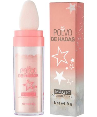 Hocossy Highlighter Powder Stick - 3 Colors Glitter Patting Powder for Face, Eyes, Lips, Hair, and Body Glow - Cosmetic Pink - Buy Online on GoSupps.com