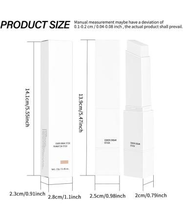  wiroouia Color Changing Stick Concealer | 13g Makeup Corrector - Lightweight 2-in-1 Dual-Ended Applicator | For Events and Travel - Buy Online on GoSupps.com