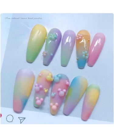 Summer Macaron Nail Art Beads Colorful Mini Metal Studs for DIY Decorations & Accessories - Buy Online on GoSupps.com