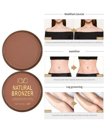 Bronze Brighten Bronzer Powder - Natural Contour & Sun-Kissed Glow | 0.56 Fl. Oz - International Shipping Available - Buy Online on GoSupps.com