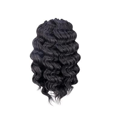ToyoTree 14 Ocean Wave Crochet Hair - 8 Packs Natural Black Braids, Synthetic Extensions (1B) - Buy Online on GoSupps.com