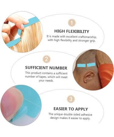 Ipetboom 6 Double Sided Adhesive Hair Extension Tape in Hair Extensions Double Sided Tape Tabs Adhesive Hair Extension Tape Wig Tape for Hair Extension Reissue Block Pu Replace - Buy Online on GoSupps.com